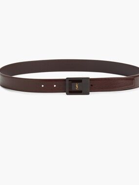 Saint Laurent La 66 resin buckle calfskin belt 85